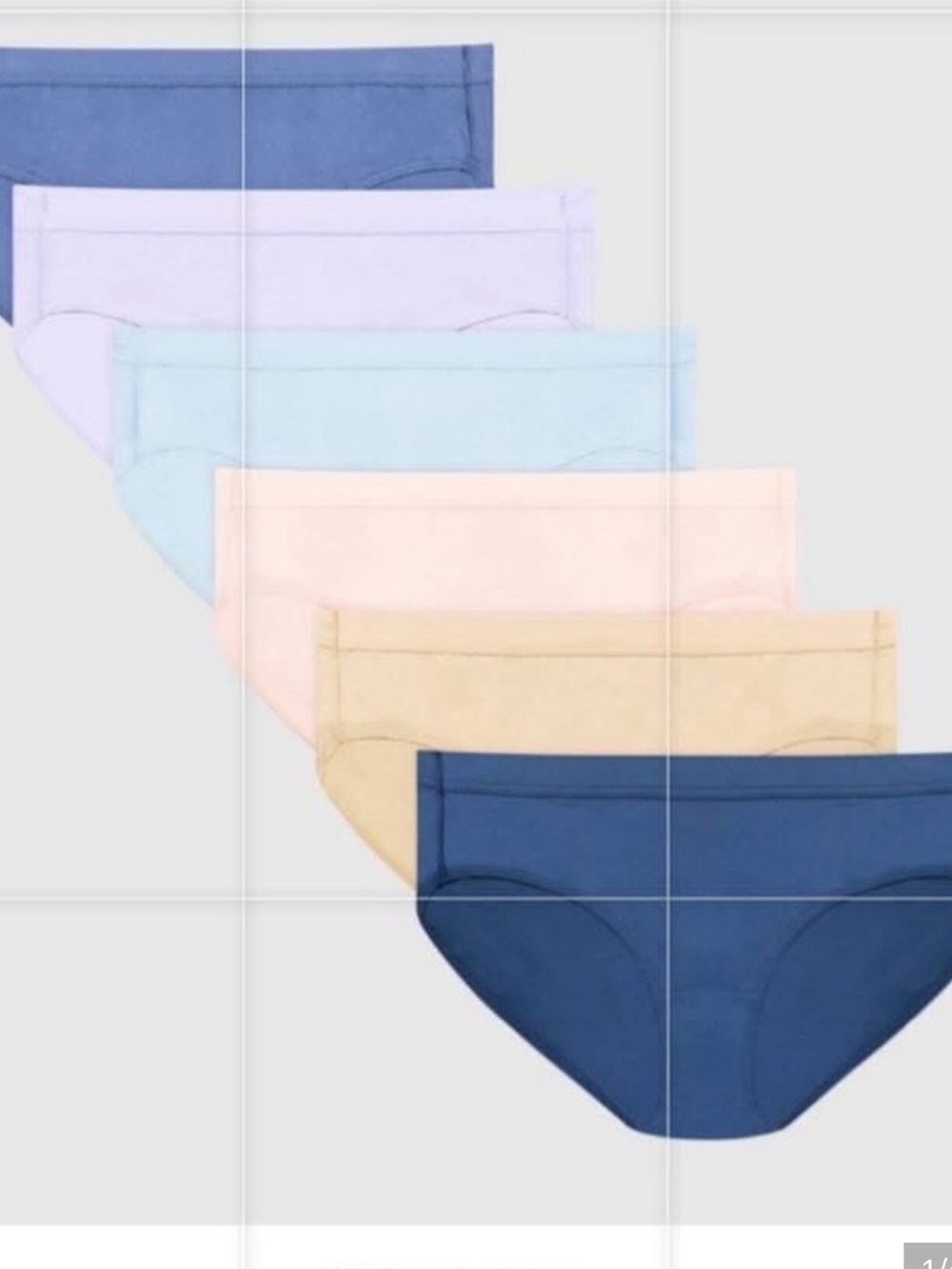 Hanes Women's 6pk Comfort
Organic CottonHipster Underwear
Midrise Size 7 New